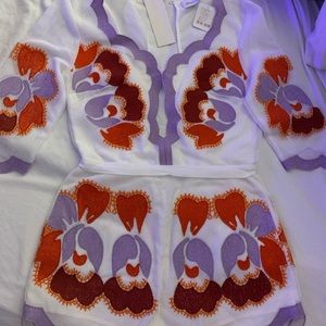 Red, purple white ALICE McCALL Romper- US/Size 4